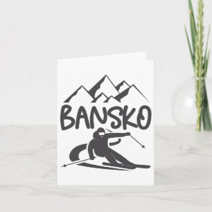 Carte Bansko Ski Snowboard Bulgarie Resort Distres