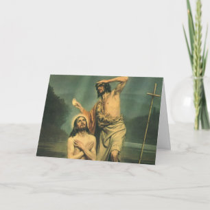 Carte Baptême de Jésus-Christ par Jean-Baptiste