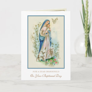 Carte Baptême d'un petit-enfant Confirmation Grand-paren