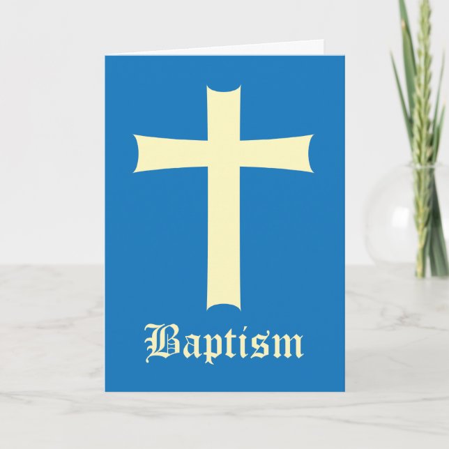 Carte Baptême Garçon (Devant)