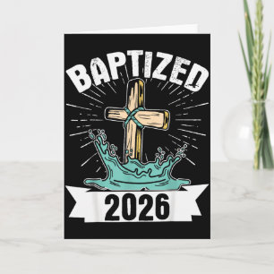 Carte Baptisé 2026 