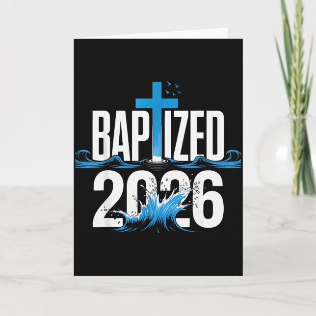 Carte Baptisé 2026  (Devant)
