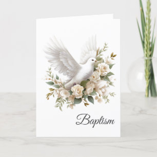 Carte Baptism Dove