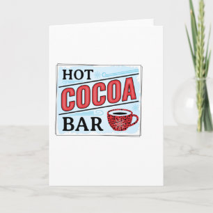 Carte Bar de Chocolat Chaud