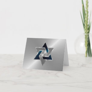 Carte Bar Mitzvah Star de David sur n'importe quelle cou