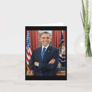 Carte Barack Obama Photo 44ème Président Potus Patriotic