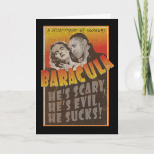 Carte Baracula - Halloween heureux Barack Obama
