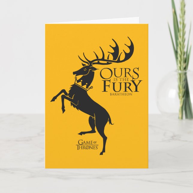 Carte Baratheon Sigil - Notre Furie (Devant)