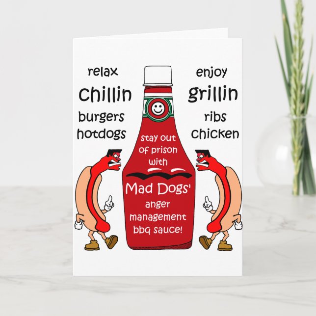 Carte Barbecue amusant (Devant)