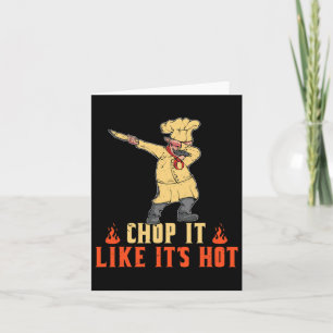 Carte Barbecue pour la fête des pères homme Chop It Like