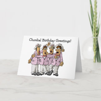 Carte Barbershop Quartet Anniversaire Salutations