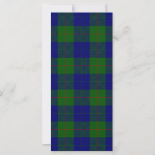 Carte Barclay tartan bleu vert plaid