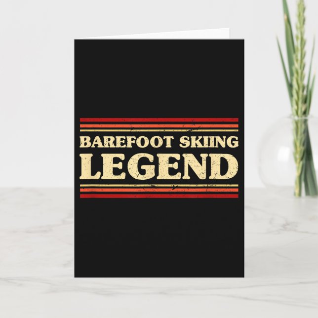 Carte Barefoot Skiing Legend Barefooting Adventure Sport (Devant)