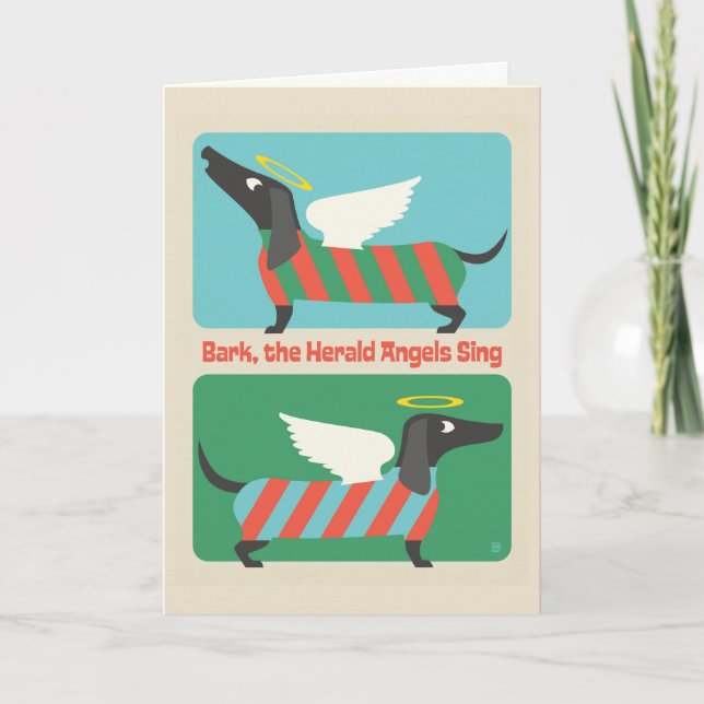 Carte Bark, The Herald Angels Sing (Devant)