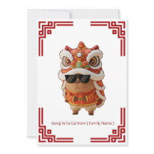 Barongsai Capybara Chinese New Year