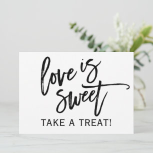 Carte Barre de bonbons Mariage 5X7 / Panneau buffet   No