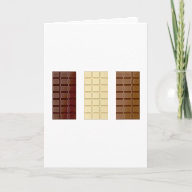 Carte Barres de chocolat (Devant)