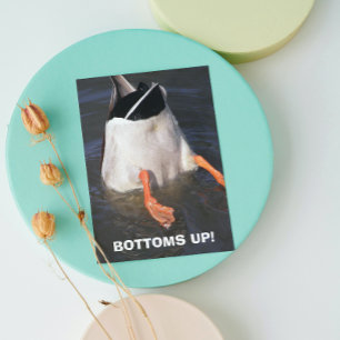Carte Bas Dunking Duck Funny Anniversaire