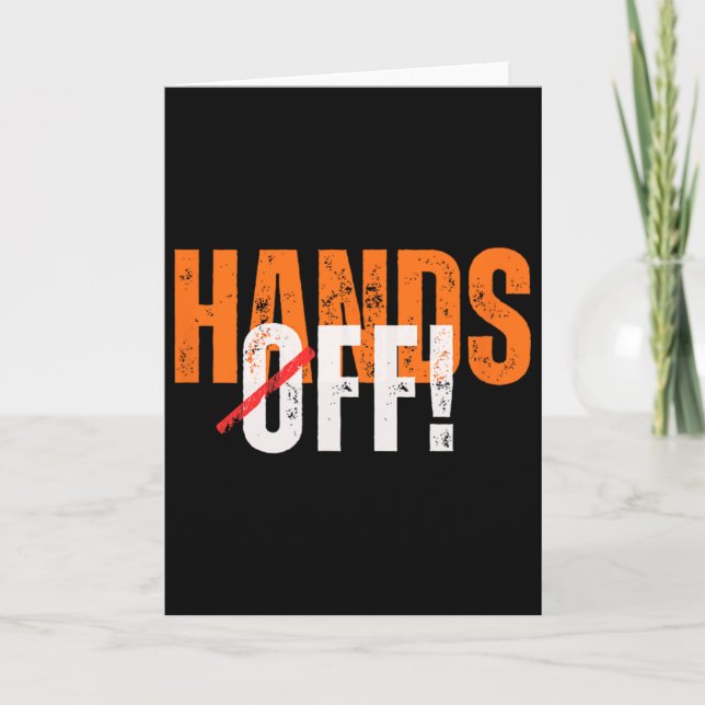 Carte Bas les pattes ! Anti-trump  (Devant)