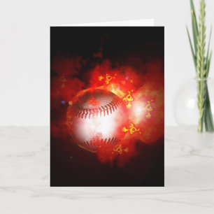 Carte Base-ball flamboyant