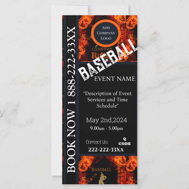 CARTE BASEBALL (Devant)