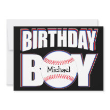 Baseball Anniversaire Garçon Custom Baseball Nom d