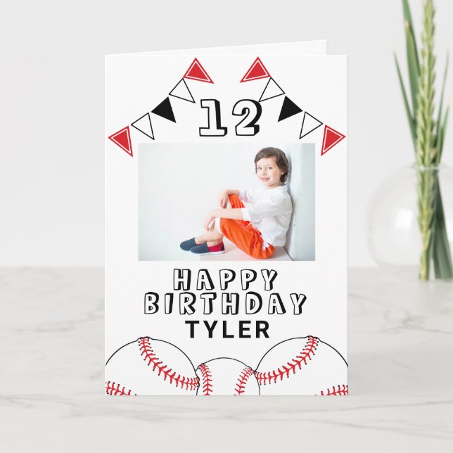 Carte Baseball Ball Flags Sports Enfants Photo Voiture d (Devant)