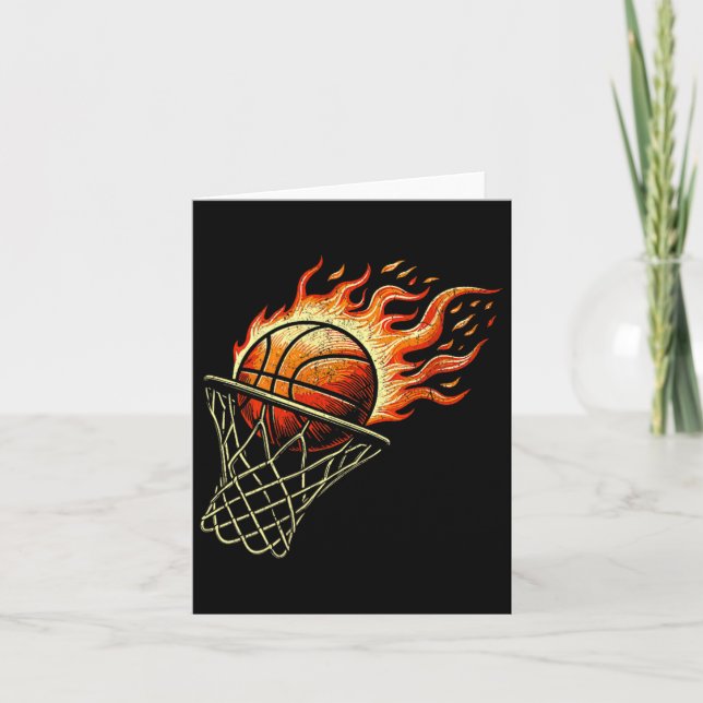 Carte Baseball En Feu (Devant)