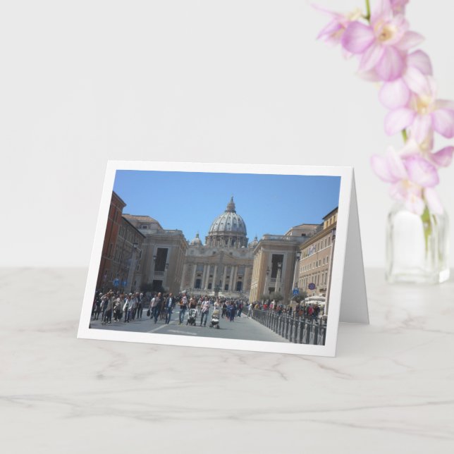 Carte Basilique Saint-Pierre et Obélisque, Vatican (Orchidée)