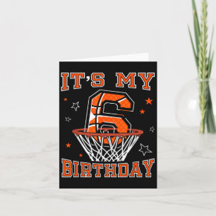 Carte Basket-ball 6e Anniversaire Dunk Don Pour 6 Annive