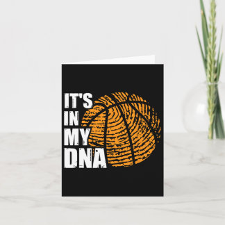 Carte Basket-ball C'est dans mon ADN empreintes digitale