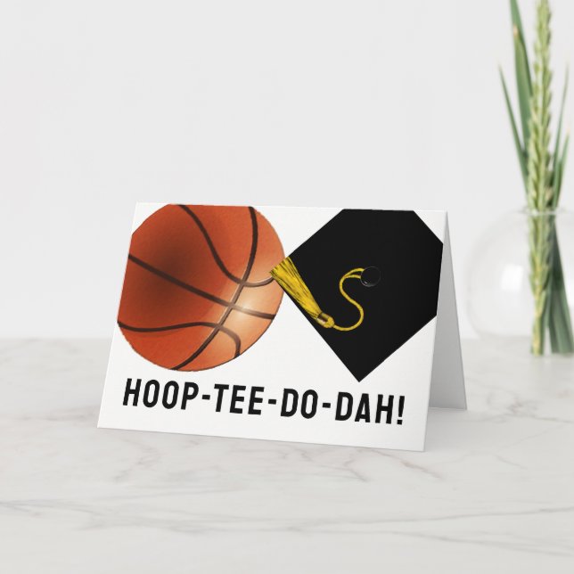 Carte Basket-ball Graduation (Devant)