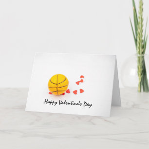 Carte Basket-ball Saint-Valentin Basket-ball avec amour