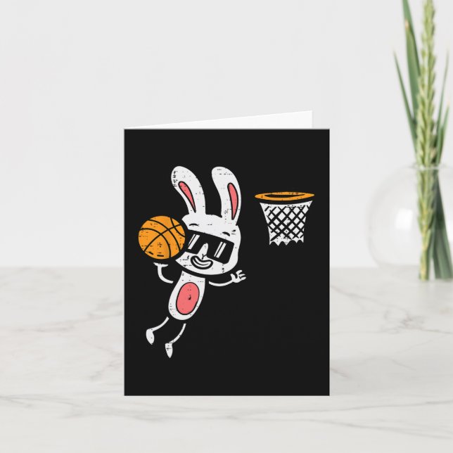 Carte Basket de Pâques Basket Dunk Sports Garçons Enfant (Devant)