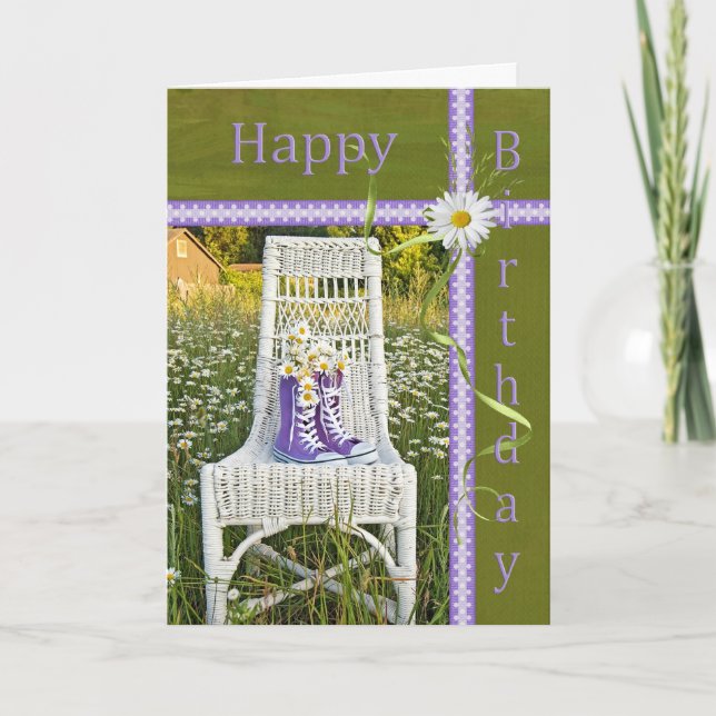 Carte Basket et marguerite (Devant)