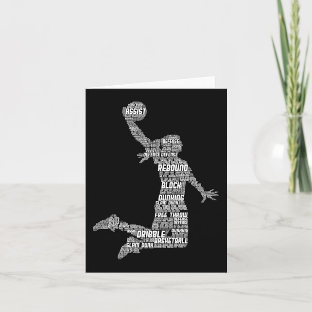 Carte Basketball Fille Filles Enfants Filles (Devant)