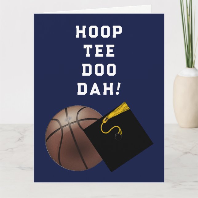 Carte Basketball Joueur Graduation Fiches (Devant)