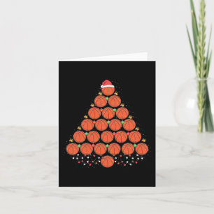 Carte Basketball Noël Arbre tenue Noël Noël