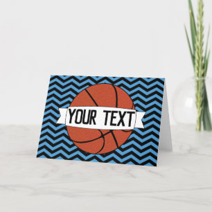 Carte Basketball Party Personnalisé Nom de l'équipe et c