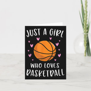 Carte Basketball Pour Filles Juste Une Fille Qui Aime Ba