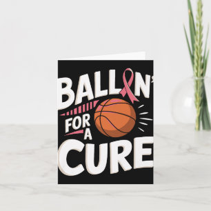 Carte Basketball Premium de sensibilisation au cancer du