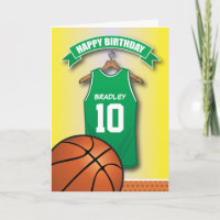 Basketball Red Jersey Sports Custom Anniversaire