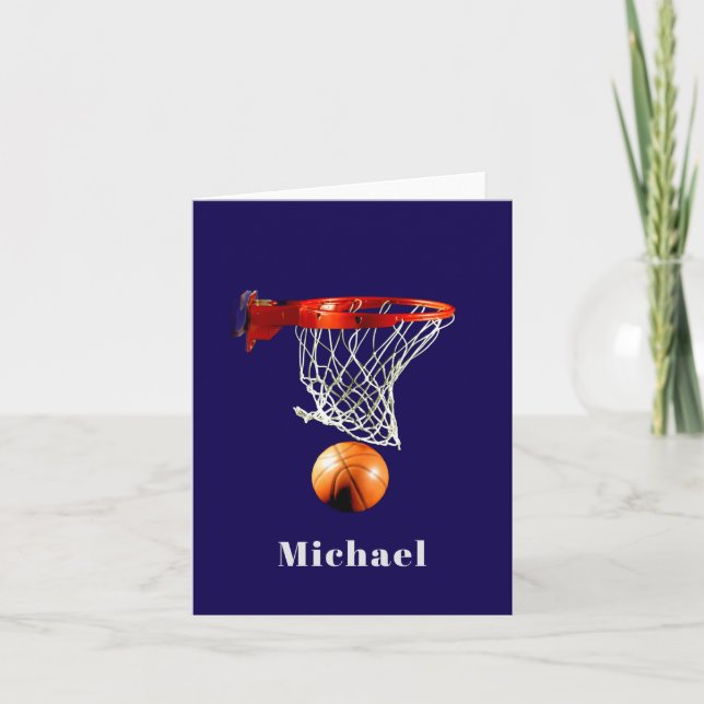 Carte Basketball Replace with Your Name (Devant)