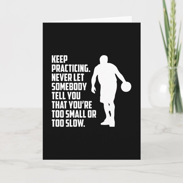 Carte Basketball Sports Basketball Joueur d'équipe Idée  (Devant)
