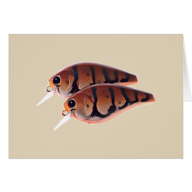 Carte Bass Fishing Crankbait (Devant horizontal)