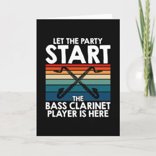 Carte Basse Clarinetist Basse Clarinet