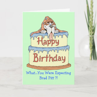 Carte Basset d'anniversaire