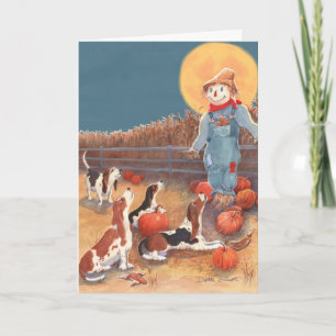 Carte Basset Halloween