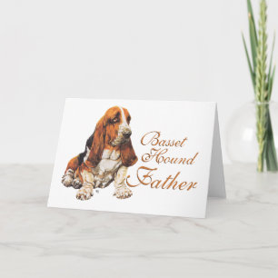 Carte Basset Hound Fête des Pères
