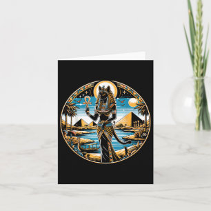 Carte Bastet Chat déesse antique Egypte Mytholog égyptie